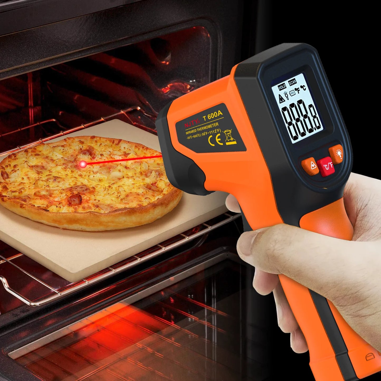 NJTY Pistola de Temperatura Láser T600